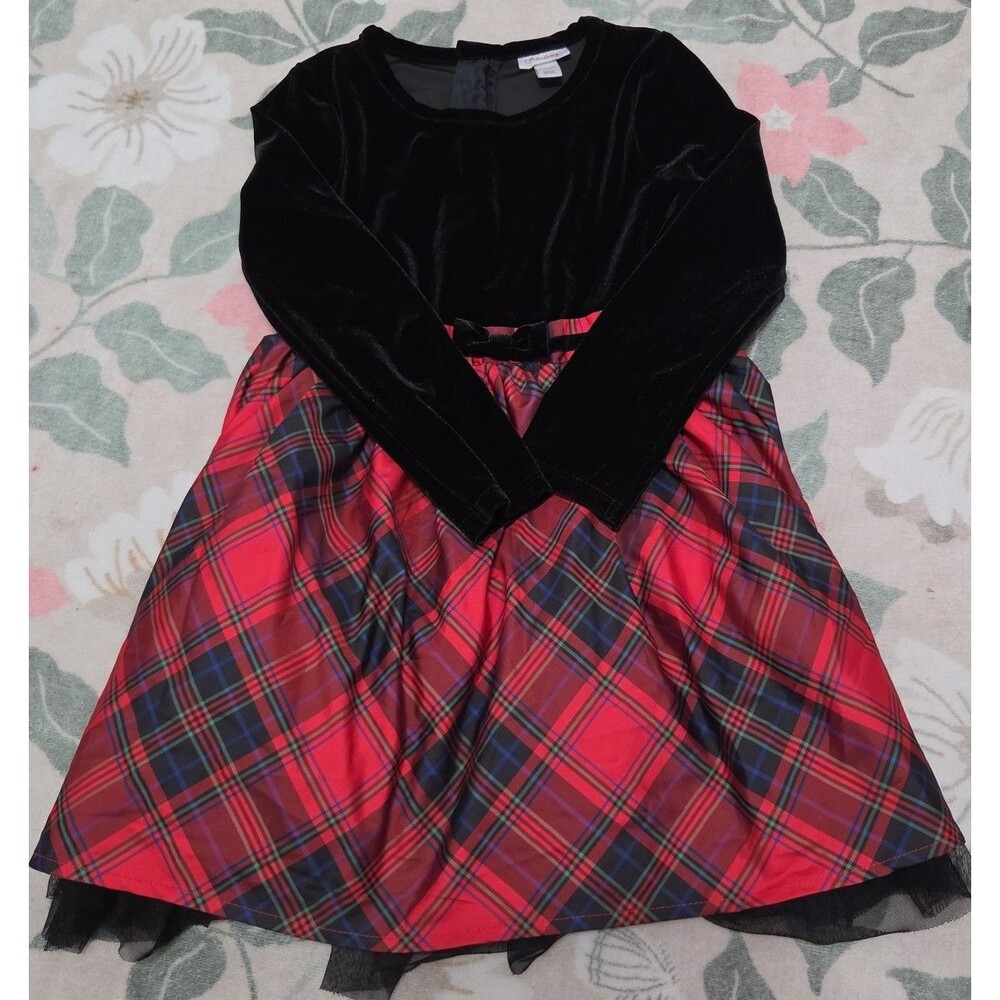 Little girl plaid dress